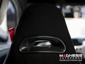 FIAT 500 ABARTH Headrest Inserts - Carbon Fiber (4 pc set)